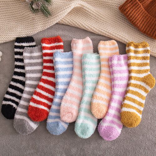 ral Velvet Socks For Women, Plus Velvet, Thickened, Warm, Ho