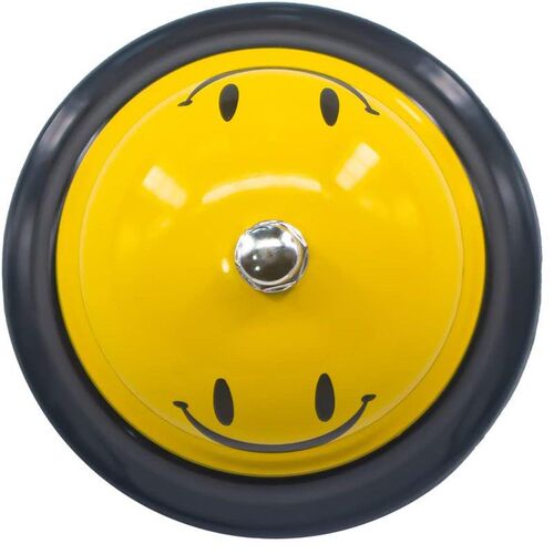 Desk Bell for Service Front Desk Smile Face Metal Ringer按铃