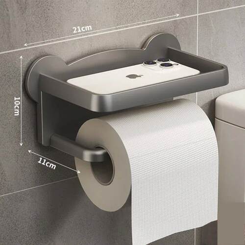 Toilet Paper Holder Plastic Storage Rack Kitchen Towel Place