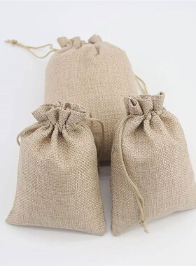 15-50 Cotton and Hemp Bundle Pocket Gift Bag for Childrens