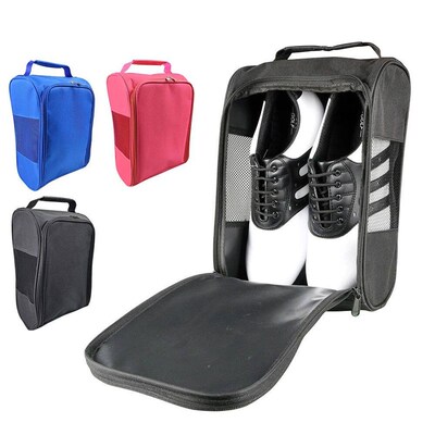 Portable Mini Golf Shoe Bag Nylon Shoes Carrier Bags  Lightw