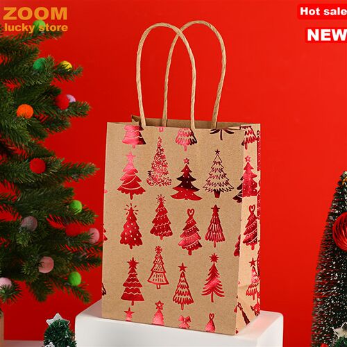 12pcs Christmas gift bags decoration,Small Paper Gift Bags