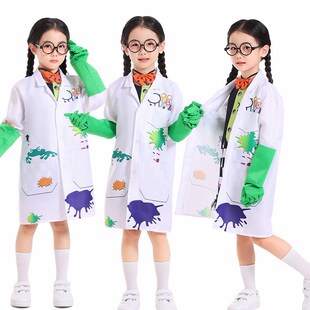 科学家扮演服化学家动物研究者实验室博士服装科学怪人cos聚会服