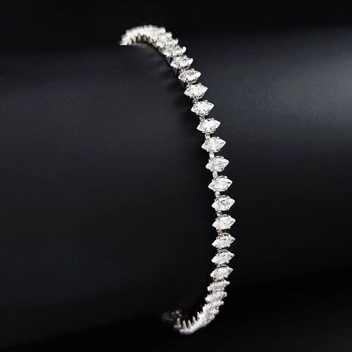2024 New Marquise Oval Square Cut Luxury Silver Color on Han