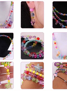 DIY Handmade Beaded Toy with Accessory Set Girl Weaving