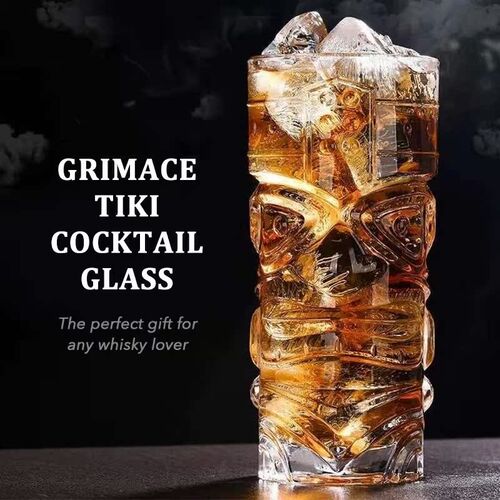 14.2oz Grimace Modern Bar Tiki Cocktail Glasses Perfect For