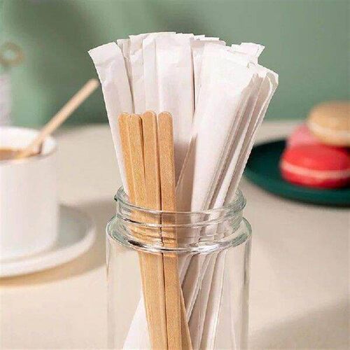 100pcs Disposable stir sticks Natural Wooden tea Coffee