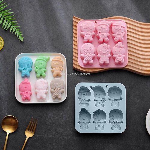 Silicone Fondant Moulds Chocolate Molds Baking Gadgets Ginge