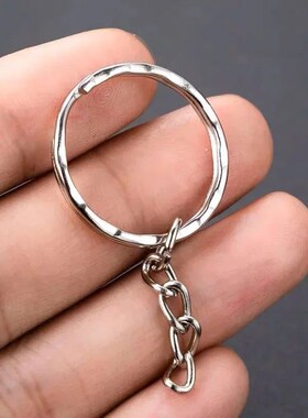 50/100pcs Metal Blank Keyring Keychain Split Rings DIY Keyfo