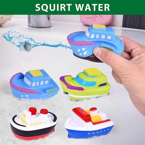 Mini Car Baby Shower Boat Carrying Toy Shower Boat Sprinkler