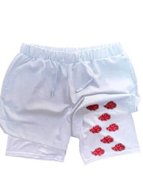 Dragon Ball Series Shorts Fire Shadow Double Layer Beach Pan