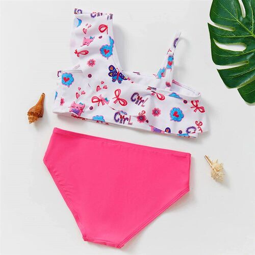 Girls Swimwear 3~10Y Girls Swimsuit Two pieces Kids Bikini S