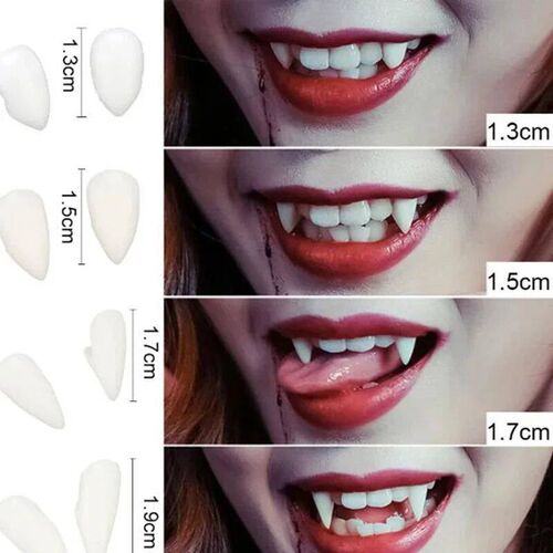 Vampire Teeth Fangs Dentures Props Halloween Costume Props F