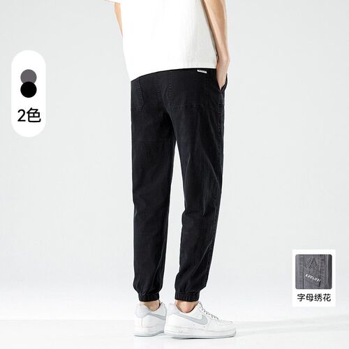 Kun Haipeng Clou Mens Summer New Casual Pants Mens Thin Wo