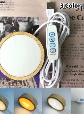 1PC 60mm Wood Light Base Rechargeable Remote Control Wooden