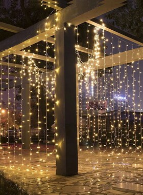 Led Icicle Curtain String Fairy Lights Christmas Lights Garl