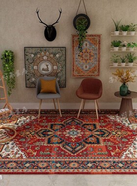 Turkish Persian ethnic style carpet printing living door mat