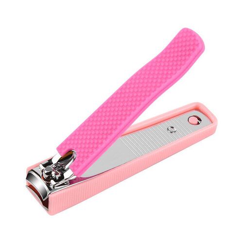 Stainless Steel Nail Clipper Pink AntiSplash Nail Cutter for