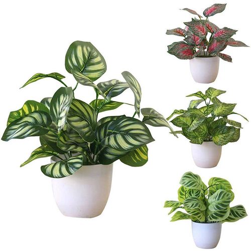1pc Artificial Bonsai Flower Foliage Plant Potted Home Livin