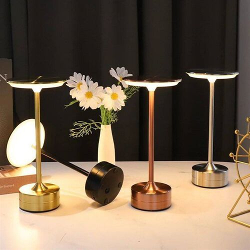 LED Table Lamp Touch Sensor Desktop Night Light Metal USB Re