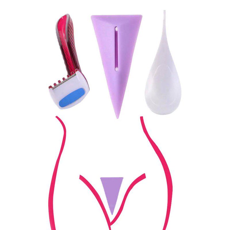 Women Bikini Dedicated Privates Shaving Stencil Female Pubic - 实物图