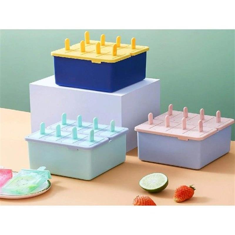 Easy-Release Popsicle Mold, DIY Ice  Maker, Freezing - 实物图
