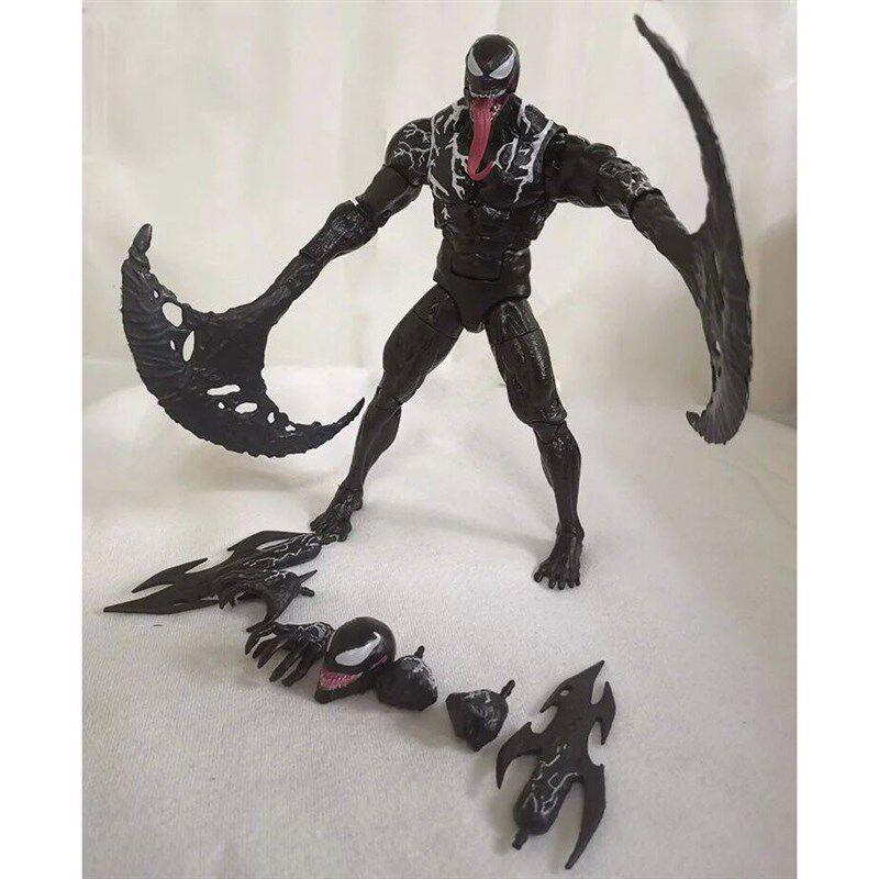 Venom legends Action Figure Joint Movable Toys Change Face S - 实物图