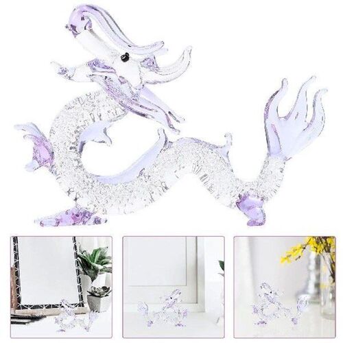 Crystal Ornaments DIY Dragon Sculpture Crafts Decor Animals