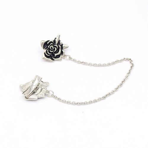 Fashion Brooch High-end Drop Oil Rose Collar Clip Shirt Chai