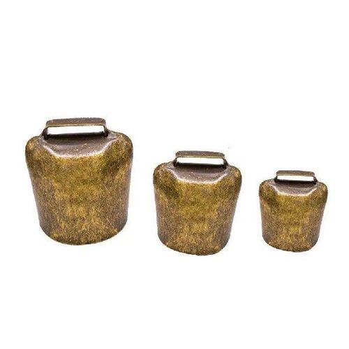 2 Pcs Collar Cattle and Sheep Bells Ring Doorbell Wireless