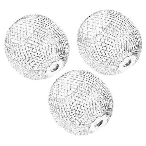 3 Pcs Light Fixture Lampshade Hollow-out Spherical Metallic