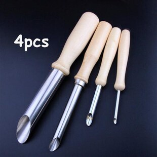 4PCS Round Hole Circle Shaping Pottery Clay Modeling Sculptu