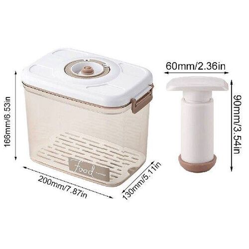 Fresh Container with Vacuum Pump Refrigerator Food
