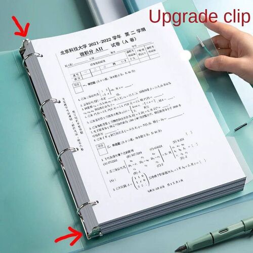 A4 Ring Binders File Folder with 4 Pieces Separate Pages Lar