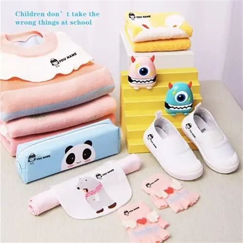 Chlidren Name Stamp DIY Toy 6 Cartoon Styles Custom Stamp fo