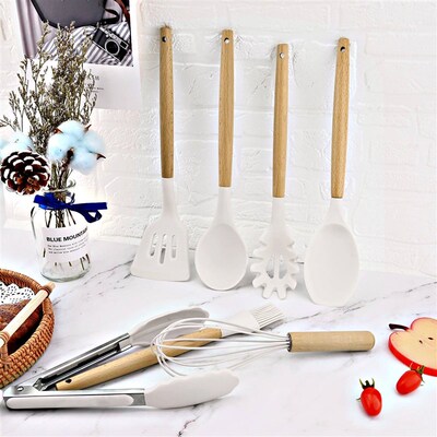 Silicone Kitchenware Cooking Utensils Set Non-stick Cookware