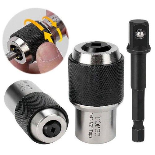 3Pcs Tap Sockets with 3/8 Socket Adapter Adjustable Tap
