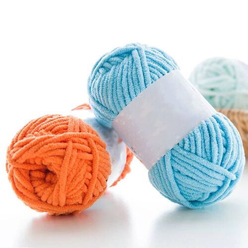 1pc 50g Thick Velvet Yarn Handmade DIY Knitting Yarn Line Sc