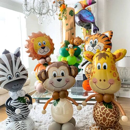 5pcs Animal Frog Butterfly Snail Bee Balloon Jungle Safari K