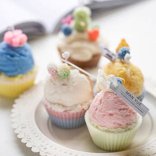 Ice Cream Ball Shaped Candle Making Silicone Soap Mold Cake