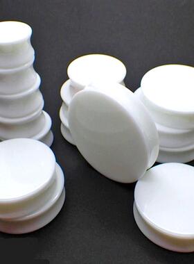 Pair 3-50mm Acrylic Solid Ear plug White&Black Earing Large