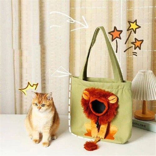 Pet Bag Cat Carrier Bag Lion-shaped Pet Carrier Portable