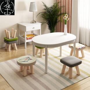 Small Stool Home Sofa Stool Low Stool Lazy Round Footstool
