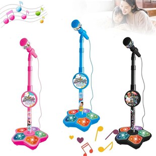 Stand Instru Kids with Machine Music Song Microphone Karaoke