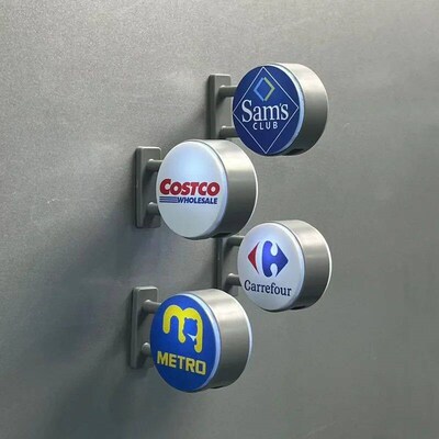 3d Magnetic Fridge Stickers Convenience Store Magnets Light