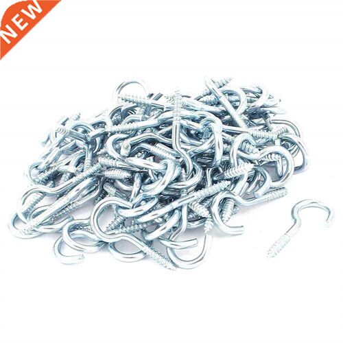 100pcs Thread 1.2 inch Long Zinc Plated Eye Bolt Eyelet Hook