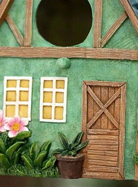 Gift Cute Bird House Resting Place Outdoor Hanging Birds