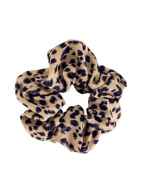 Leopard-print Pig Bowel Hair Ring Ins Leather Band Womens H