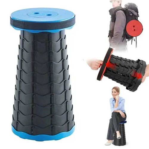 #Hot Portable Folding Telescopic Stool* Lightweight Plastic