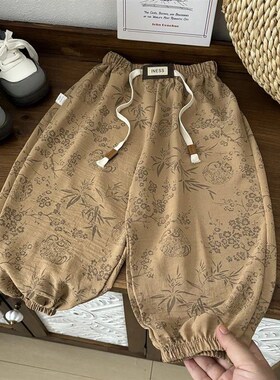 2025 Spring Autumn Thin Children Pants Toddler New Casual Lo